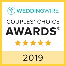 Wedding Wire Couple Choice Award for 2019.