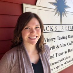 Photo of Olivia Kiel Black Star Farms Blog writer and Old Mission tasting room manager.
