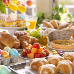 Example of items on an Easter Brunch.