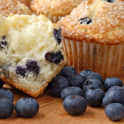 Image of fresh blueberry muffins