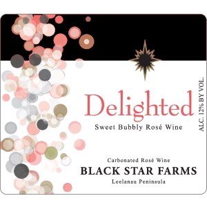 Label of Delighted sparkling wine.