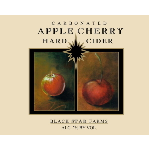 Label for Apple Cherry Cider