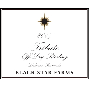 Label for the 2017 Tribute Off Dry Riesling