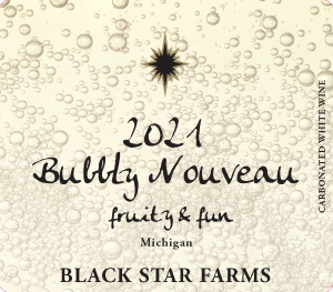 Label for the 2021 Bubbly Nouveau