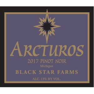 Label for the 2017 Arcturos Pinot Noir