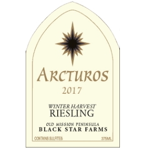 Label for the Arcturos Winter Harvest Riesling.