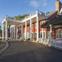 Front view from the circular drive of the Inn at Black Star Farms.