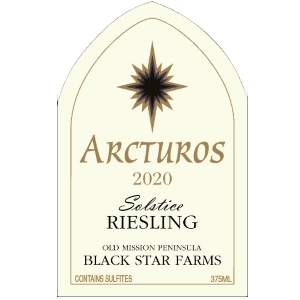 Label for the Solstice Riesling.