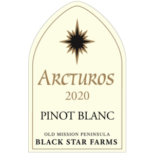 Label for the 202 Pinot Blanc.