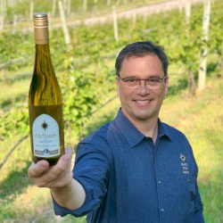 Photo of head winemaker and managing member of Black Star Farms.