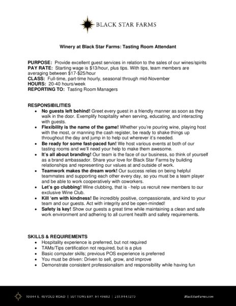 Job Description Tasting Room Attendant 3 17 2022 pdf