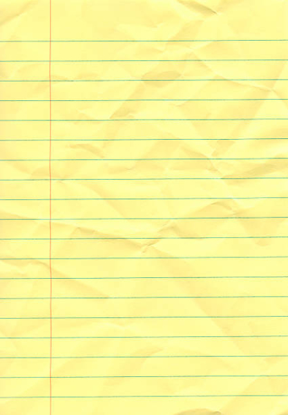 Yellow lined paper