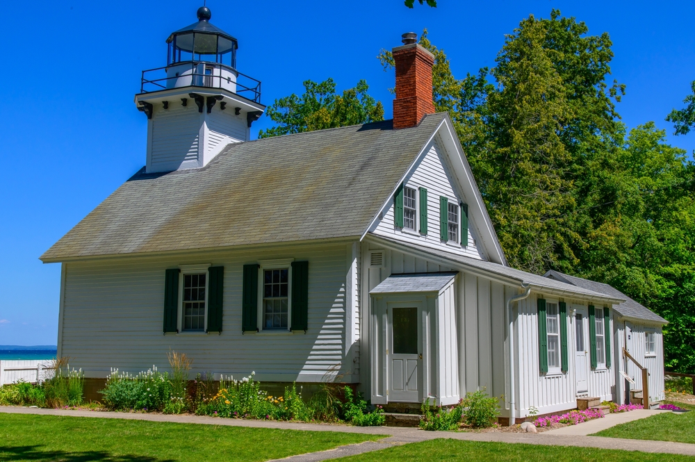 There are plenty of things to do in Traverse City, including visiting this lighthouse on the Mission Peninsula