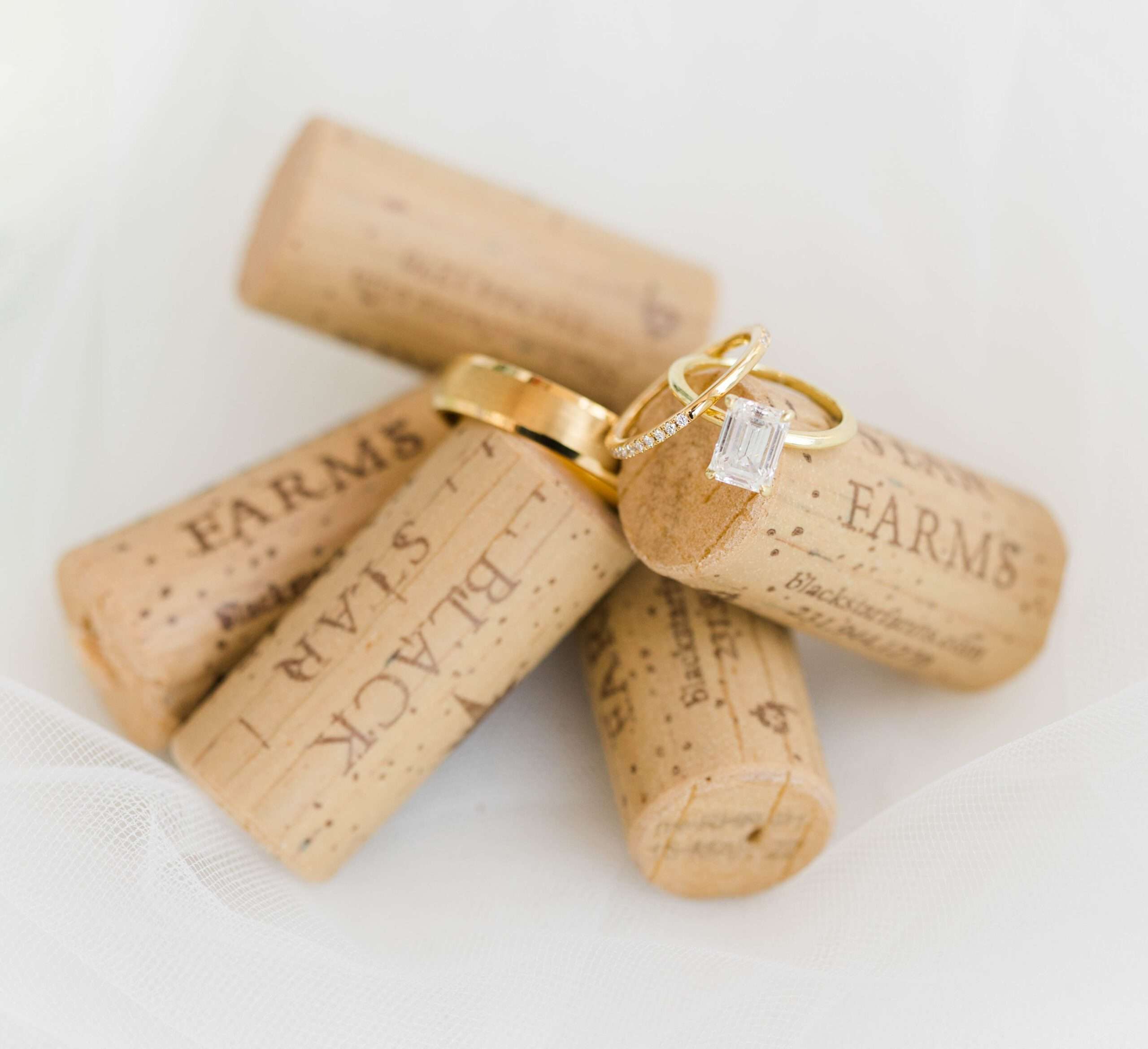 Wedding Rings on Corks Weddings 7