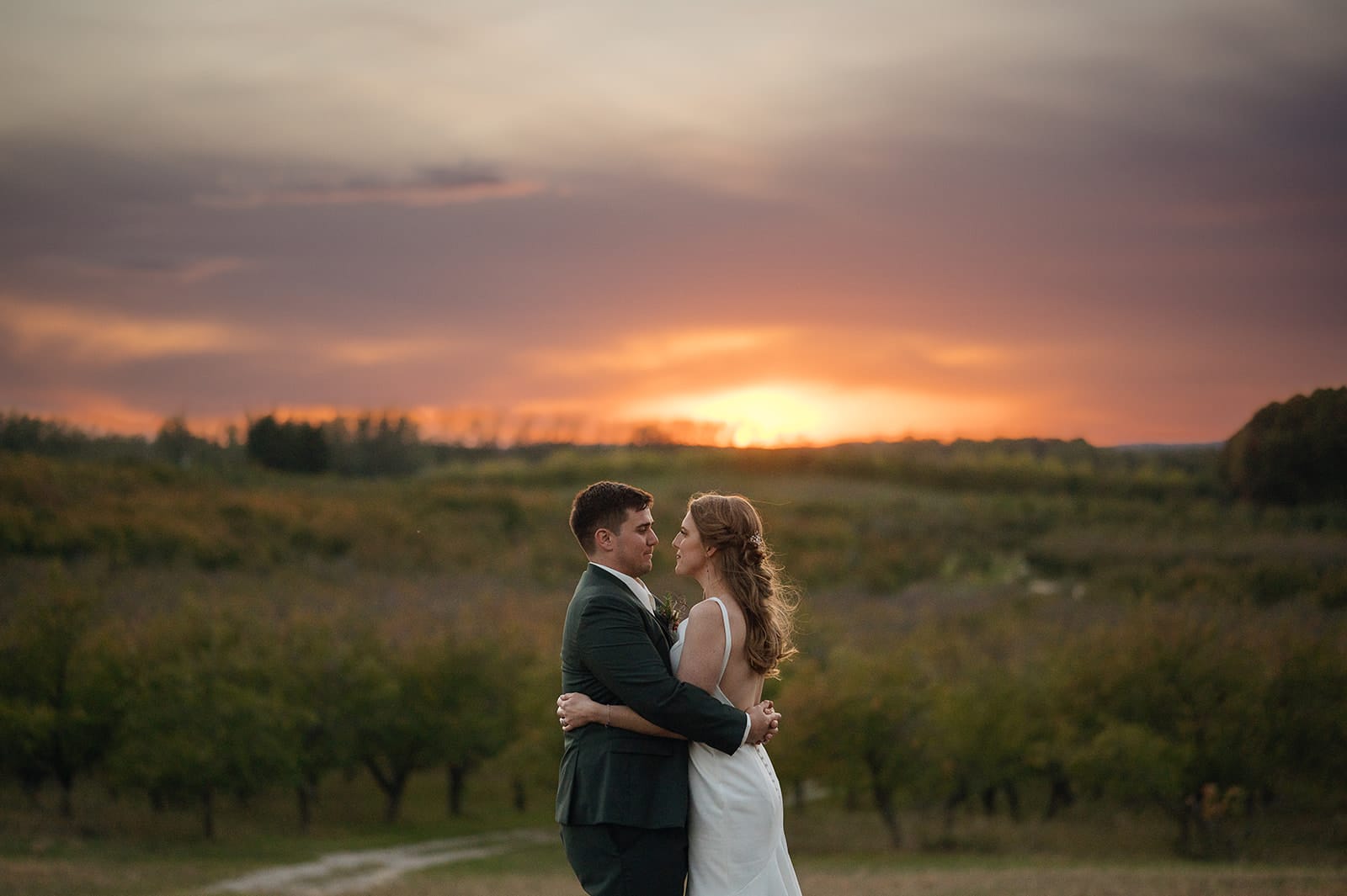 Weddings 5 Fall Wedding Sunset